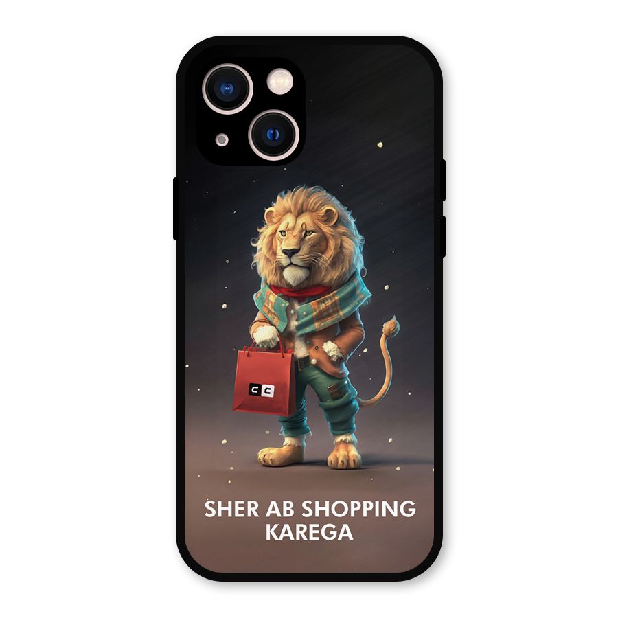 Shopping Sher Metal Back Case for iPhone 13