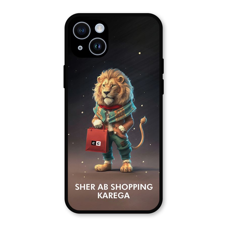 Shopping Sher Metal Back Case for iPhone 14