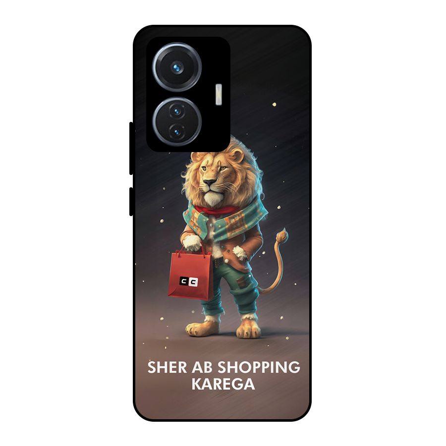 Shopping Sher Metal Back Case for iQOO Z6 44W