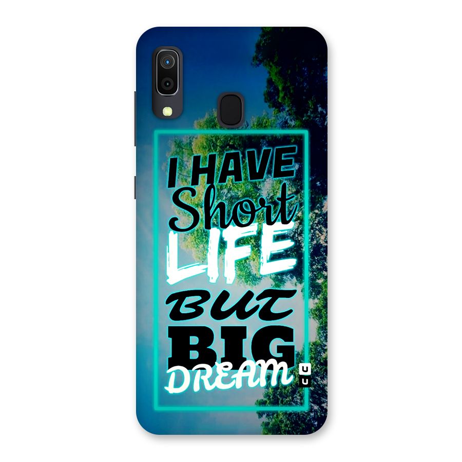 Short Life Big Dream Back Case for Galaxy M10s