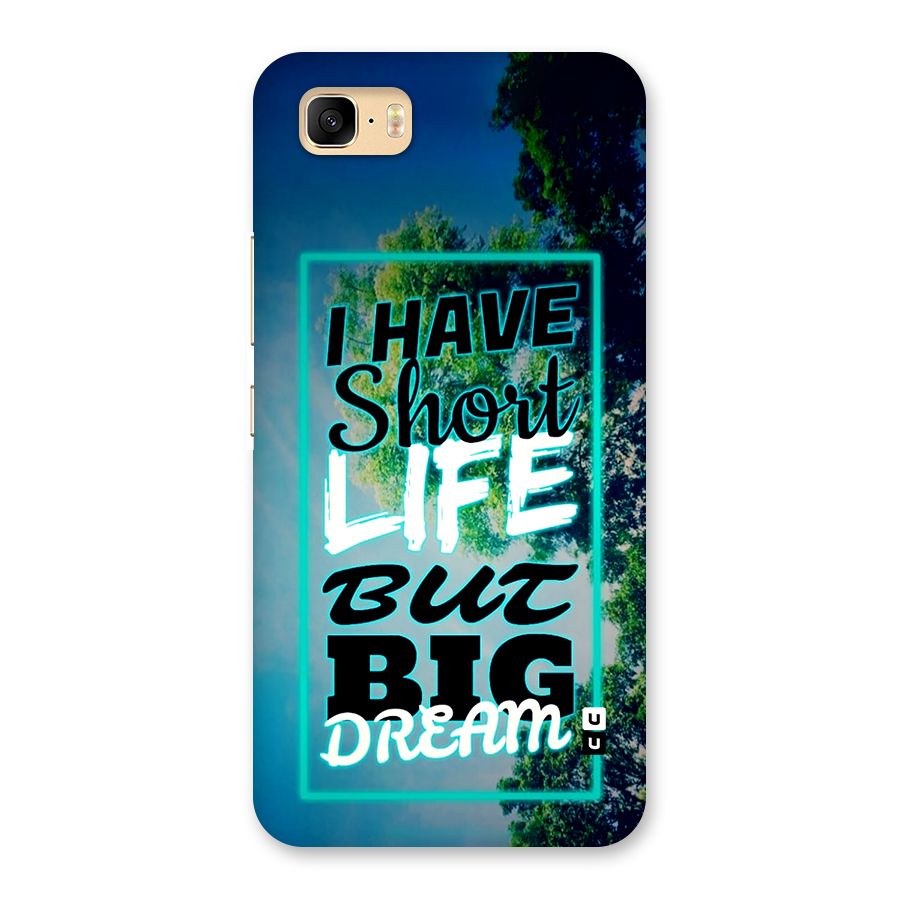 Short Life Big Dream Back Case for Zenfone 3s Max