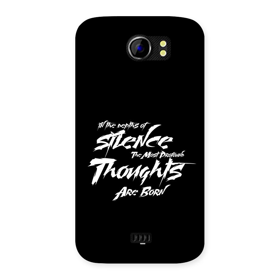Silent Thoughts Back Case for Canvas 2 A110