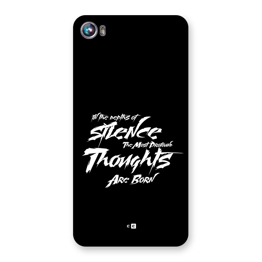 Silent Thoughts Back Case for Canvas Fire 4 (A107)