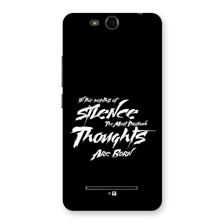 Silent Thoughts Back Case for Canvas Juice 3 Q392