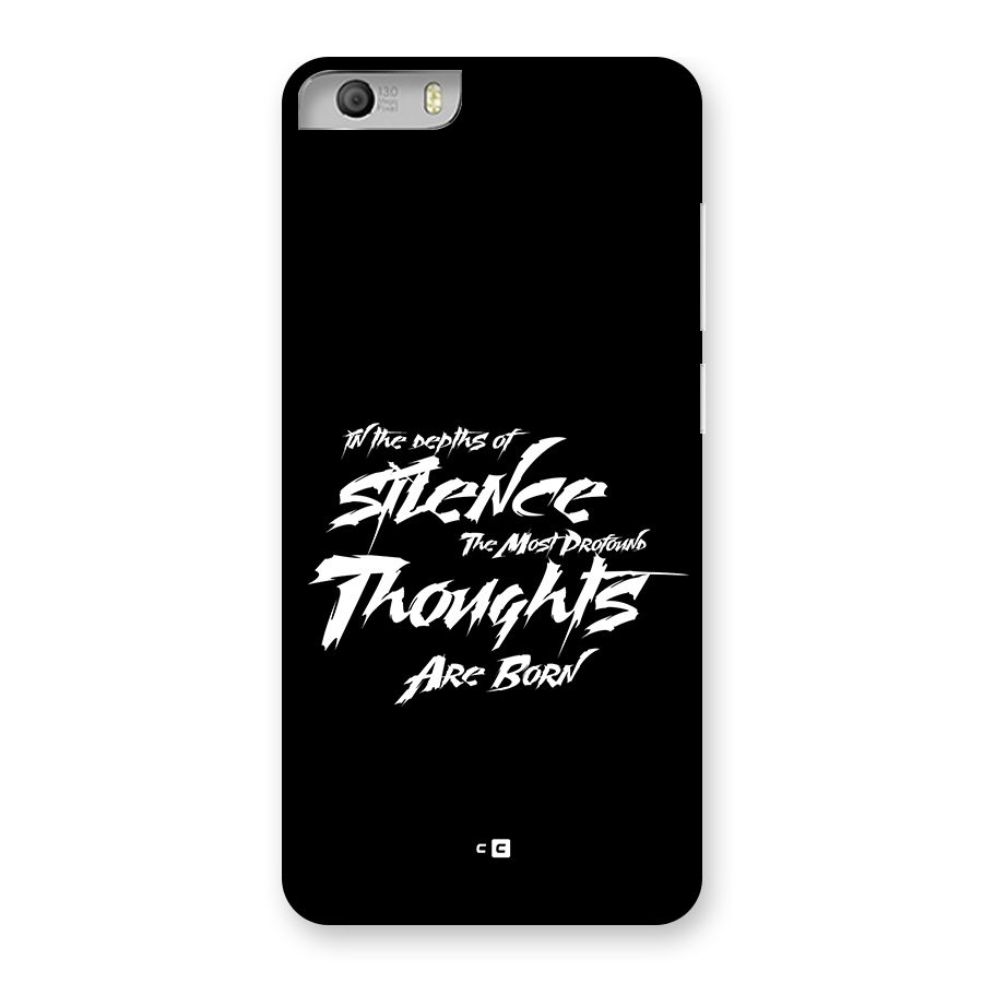 Silent Thoughts Back Case for Canvas Knight 2