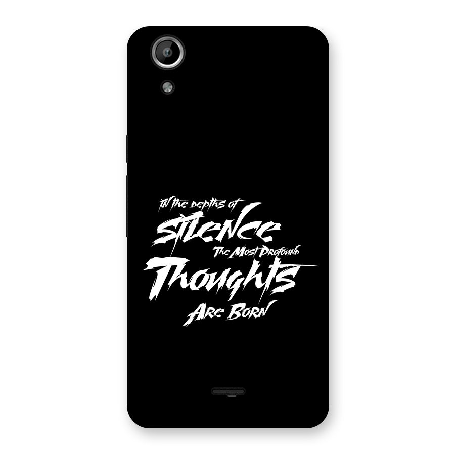 Silent Thoughts Back Case for Canvas Selfie Lens Q345