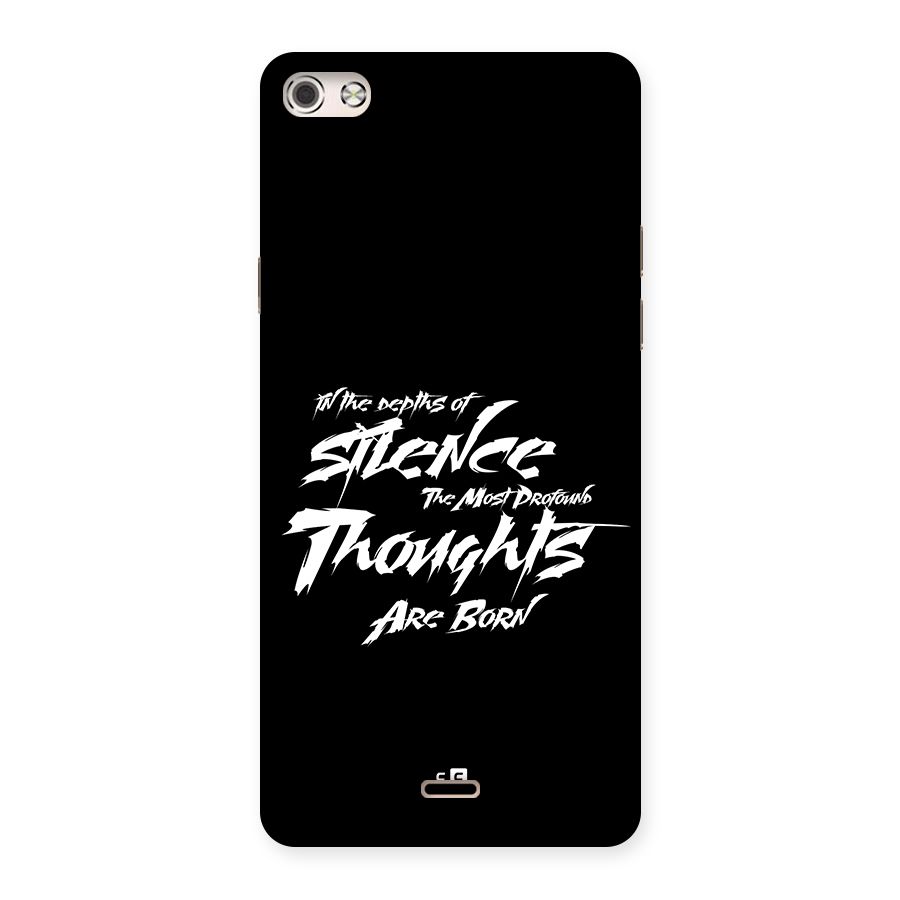 Silent Thoughts Back Case for Canvas Silver 5