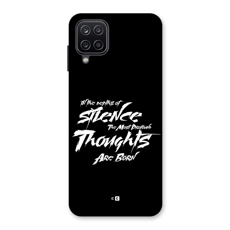 Silent Thoughts Back Case for Galaxy A12