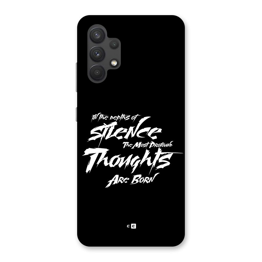Silent Thoughts Back Case for Galaxy A32