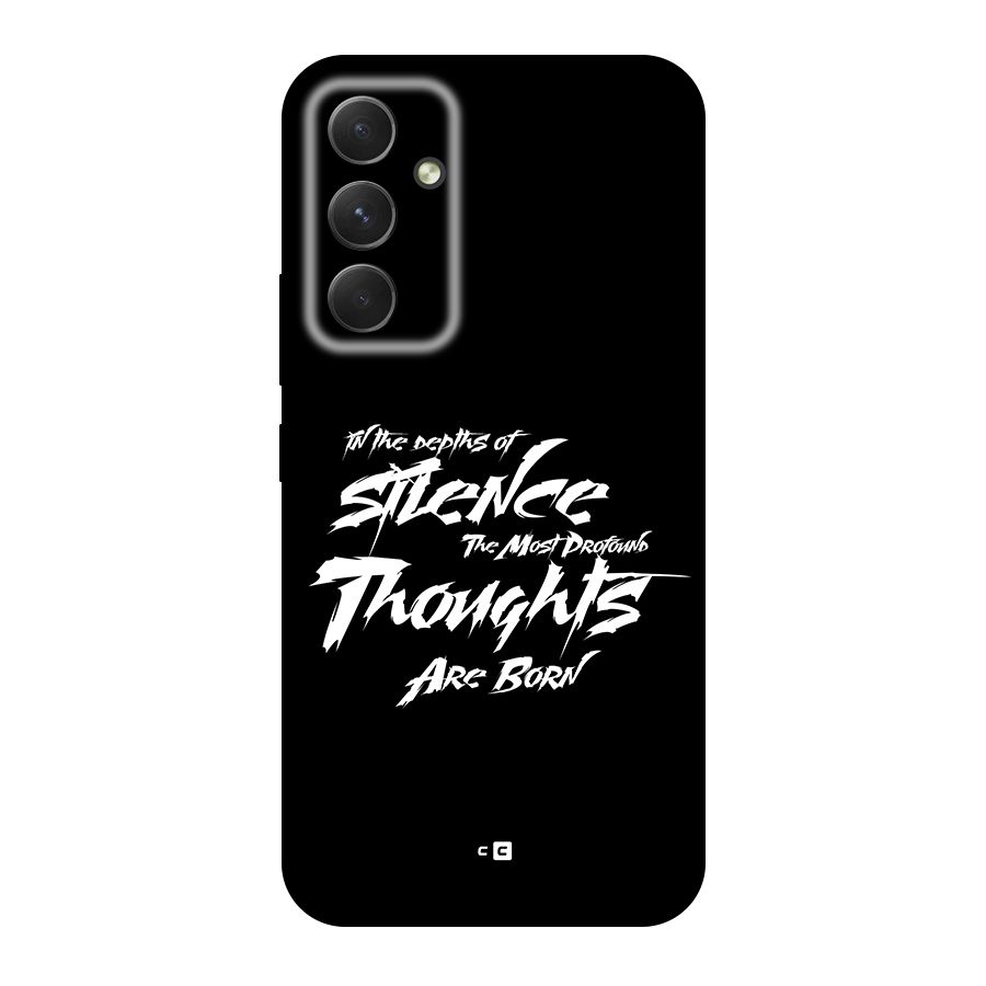 Silent Thoughts Back Case for Galaxy A54