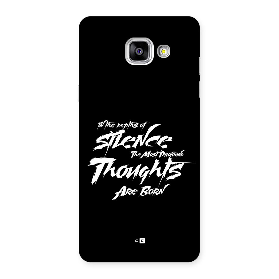 Silent Thoughts Back Case for Galaxy A5 (2016)