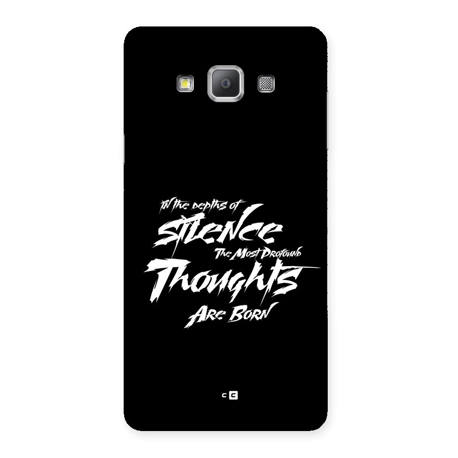 Silent Thoughts Back Case for Galaxy A7