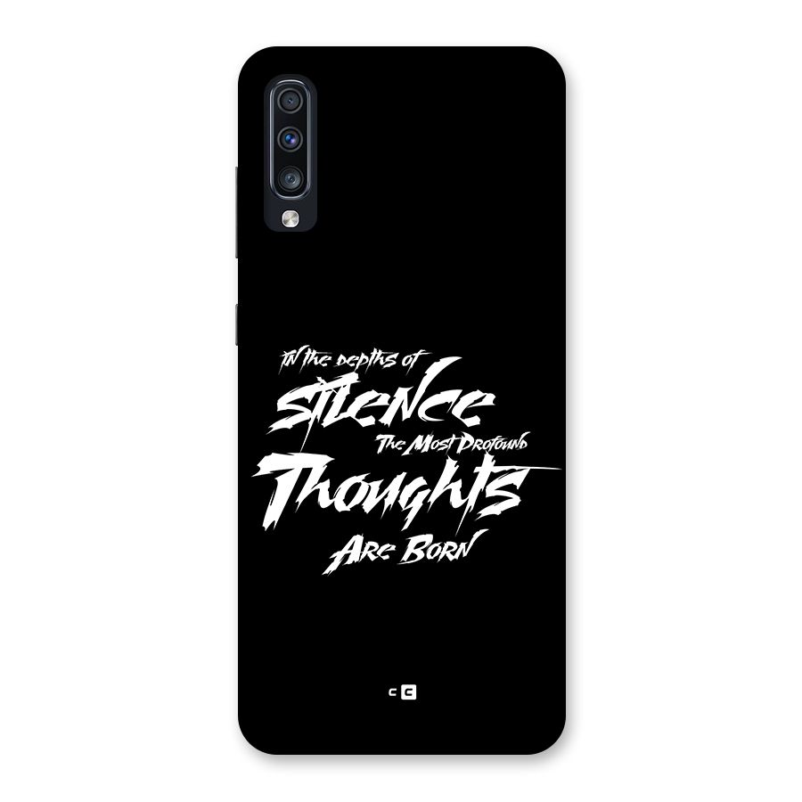 Silent Thoughts Back Case for Galaxy A70