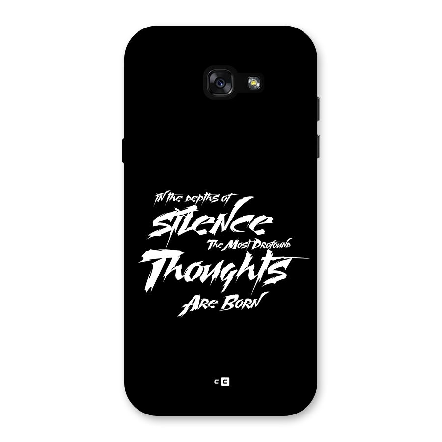 Silent Thoughts Back Case for Galaxy A7 (2017)