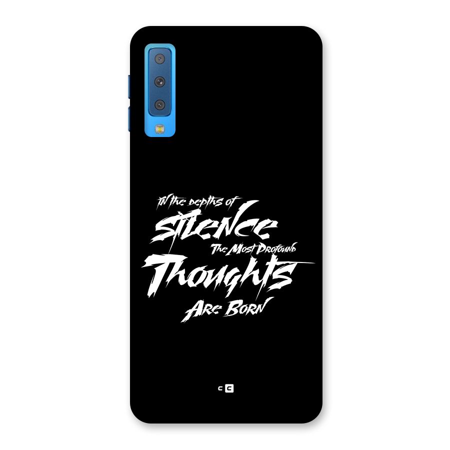 Silent Thoughts Back Case for Galaxy A7 (2018)