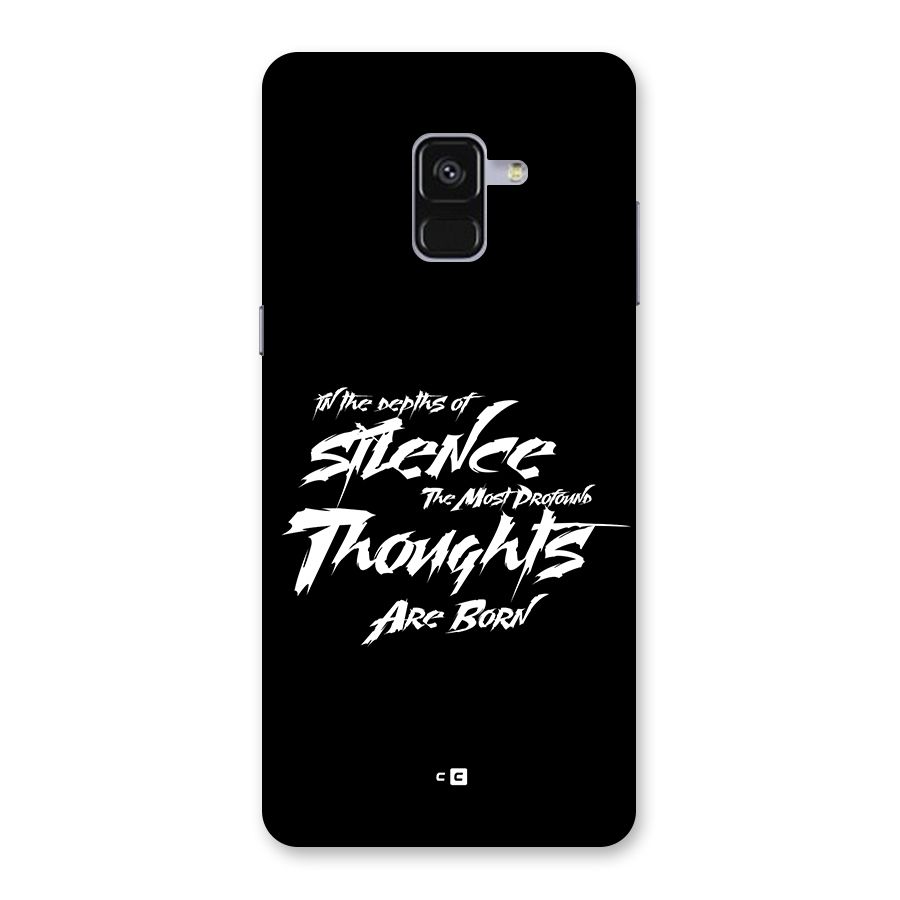 Silent Thoughts Back Case for Galaxy A8 Plus