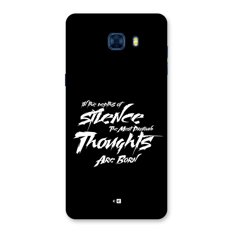 Silent Thoughts Back Case for Galaxy C7 Pro