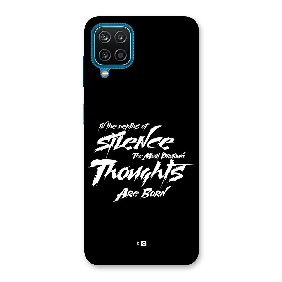 Silent Thoughts Back Case for Galaxy F12