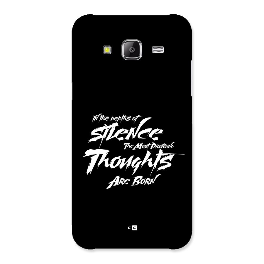 Silent Thoughts Back Case for Galaxy J2 Prime