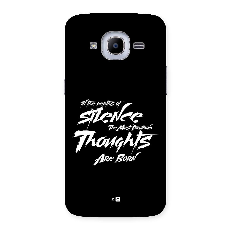 Silent Thoughts Back Case for Galaxy J2 Pro