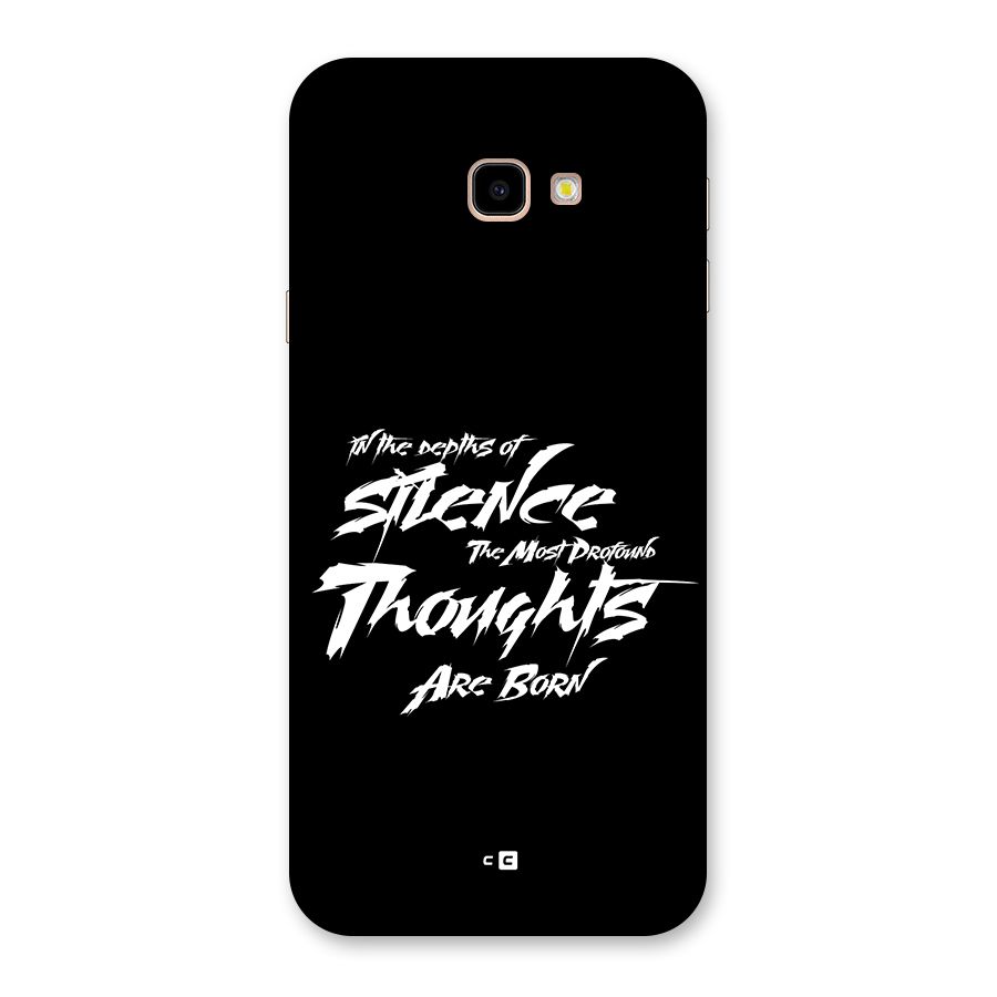 Silent Thoughts Back Case for Galaxy J4 Plus