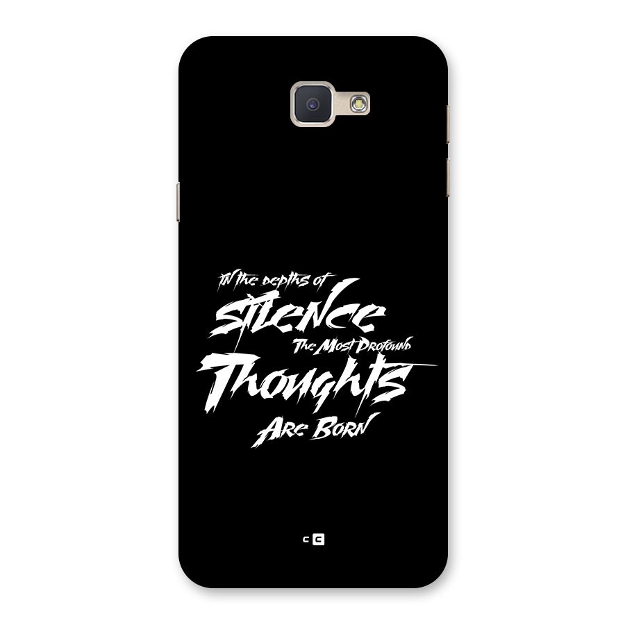 Silent Thoughts Back Case for Galaxy J5 Prime