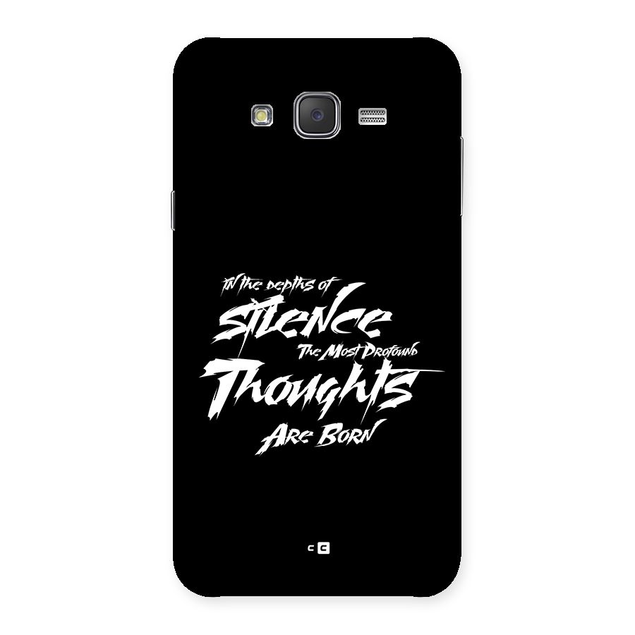 Silent Thoughts Back Case for Galaxy J7