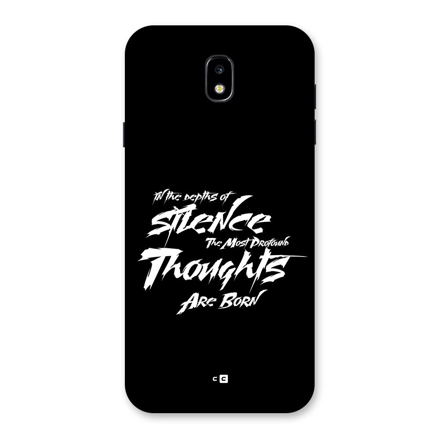 Silent Thoughts Back Case for Galaxy J7 Pro