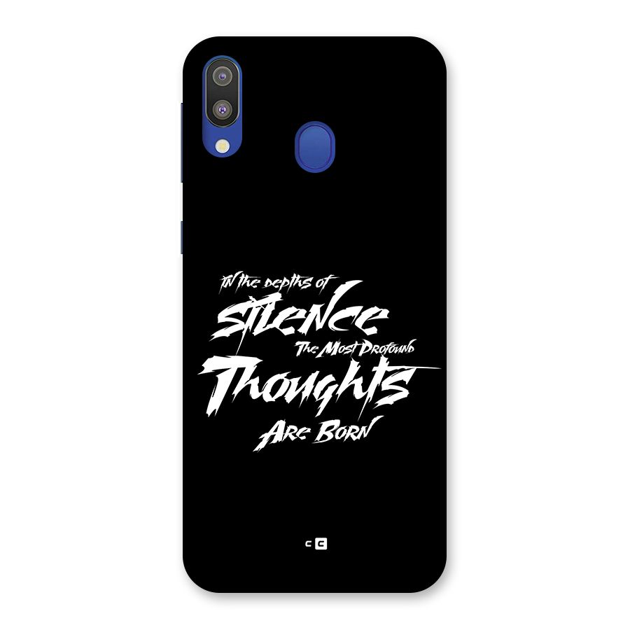 Silent Thoughts Back Case for Galaxy M20