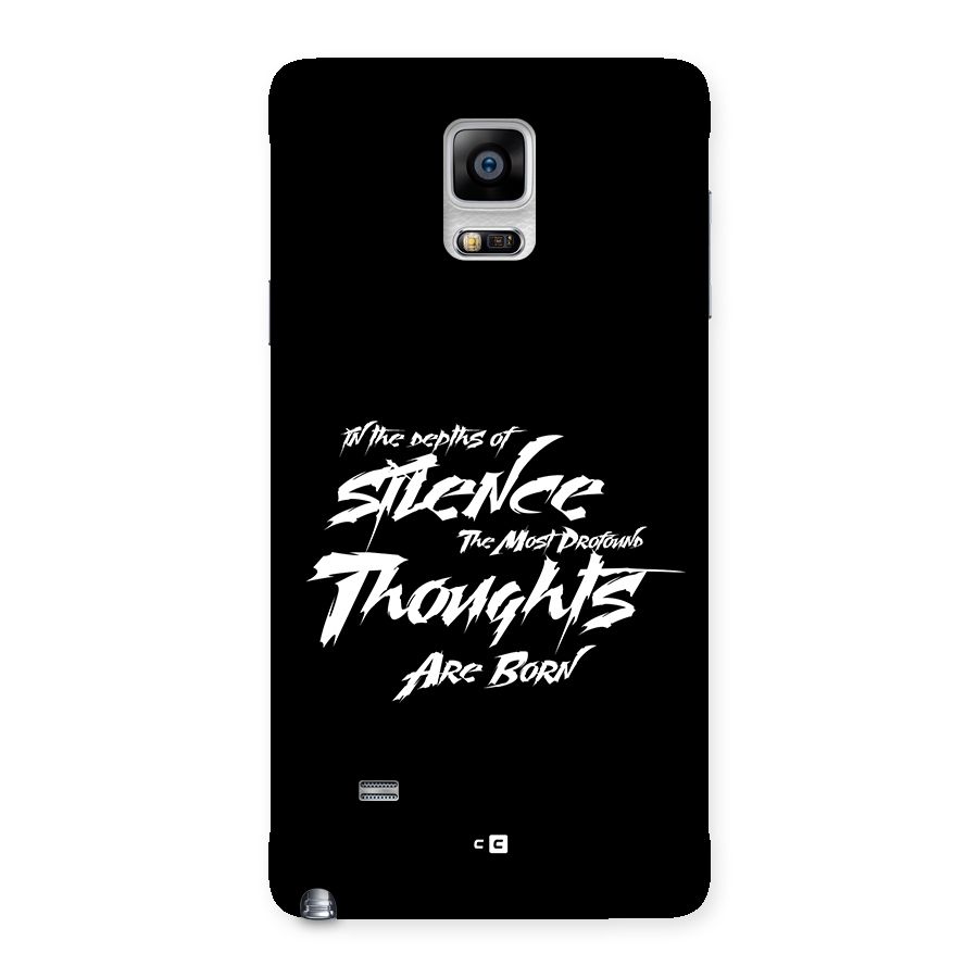 Silent Thoughts Back Case for Galaxy Note 4