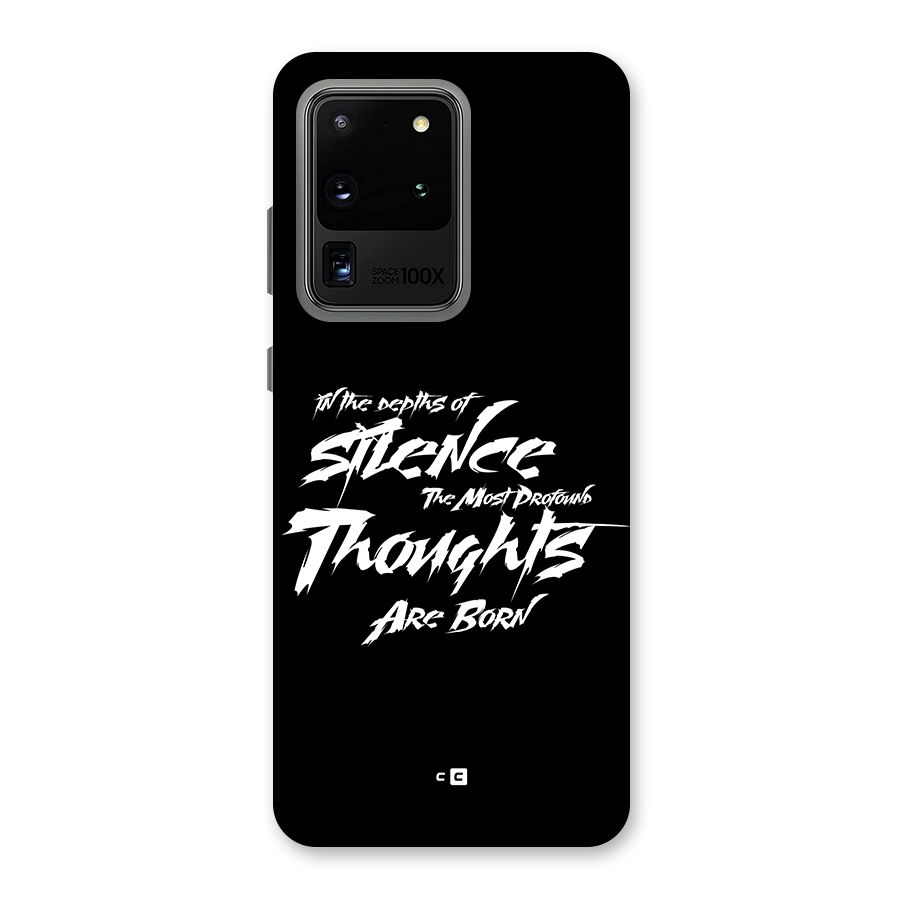 Silent Thoughts Back Case for Galaxy S20 Ultra