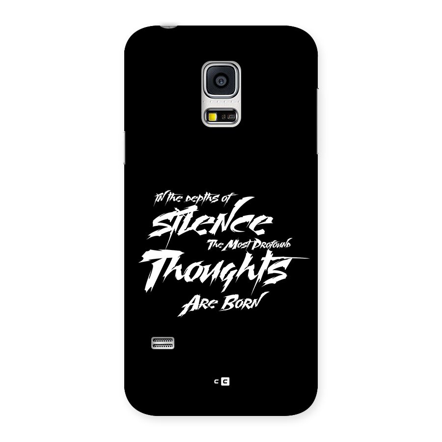 Silent Thoughts Back Case for Galaxy S5 Mini