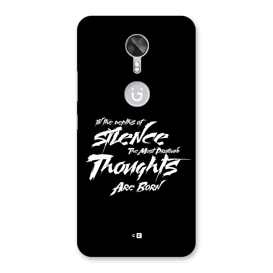 Silent Thoughts Back Case for Gionee A1