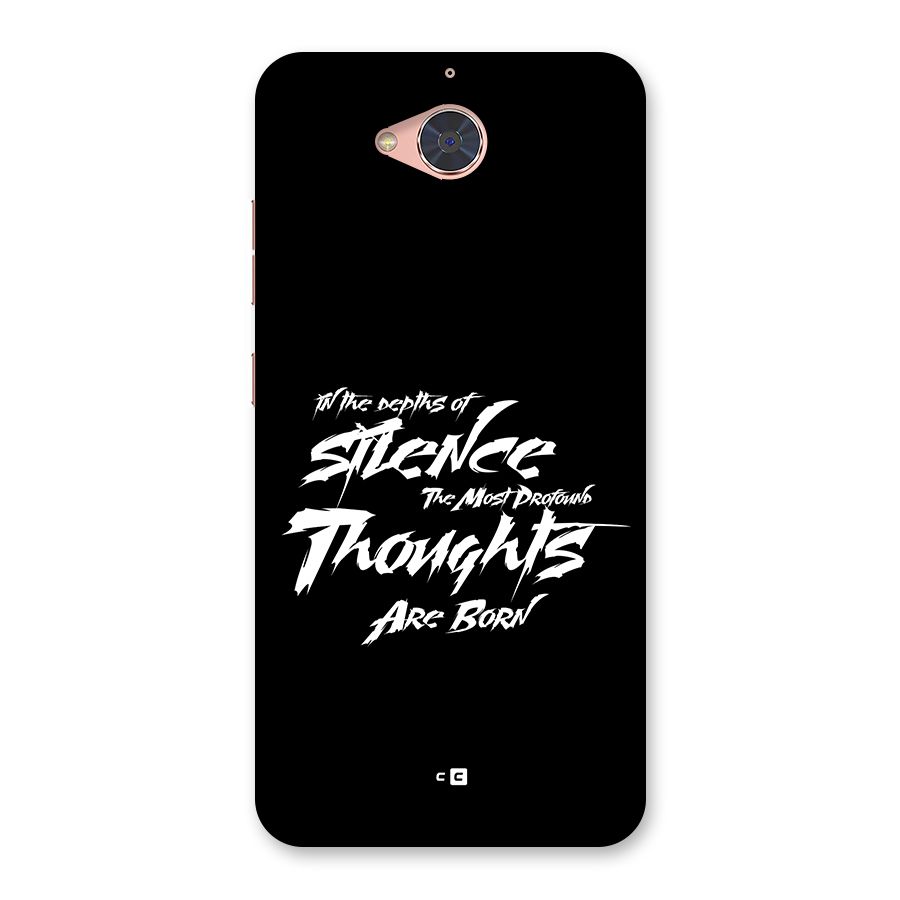 Silent Thoughts Back Case for Gionee S6 Pro
