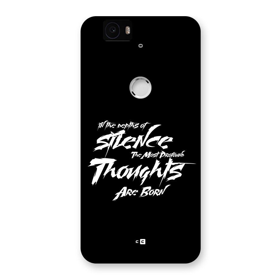 Silent Thoughts Back Case for Google Nexus 6P