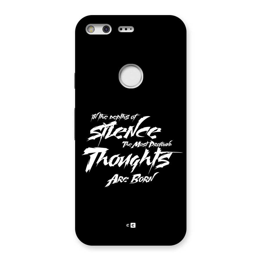 Silent Thoughts Back Case for Google Pixel
