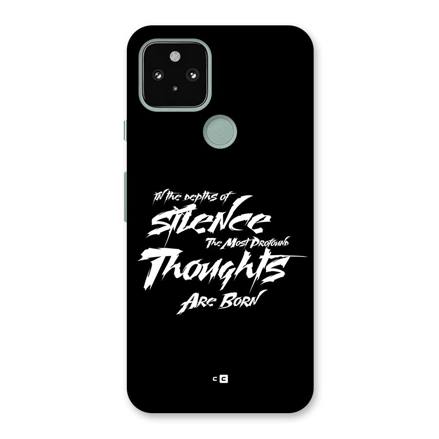Silent Thoughts Back Case for Google Pixel 5