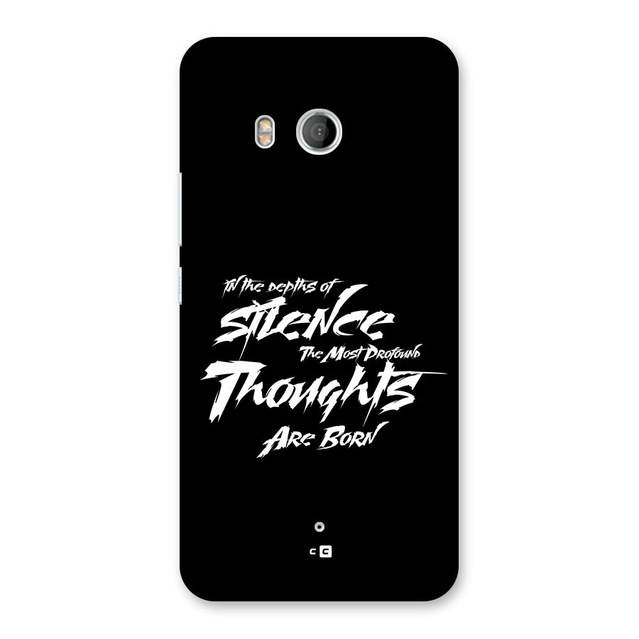 Silent Thoughts Back Case for HTC U11