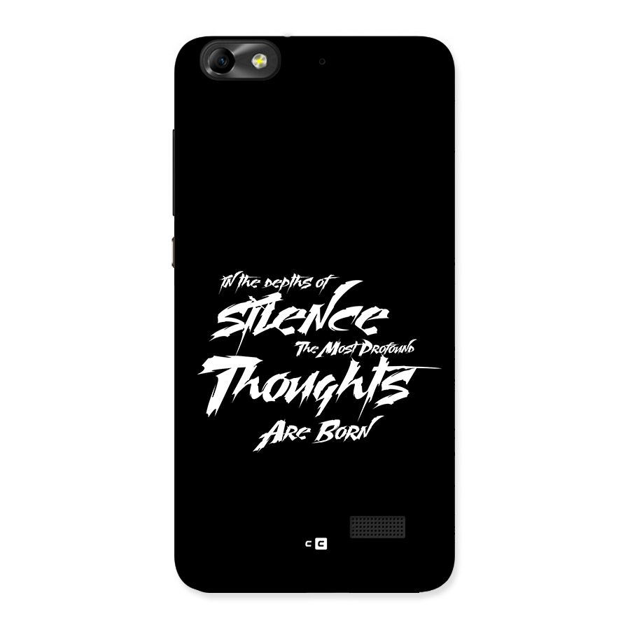 Silent Thoughts Back Case for Honor 4C