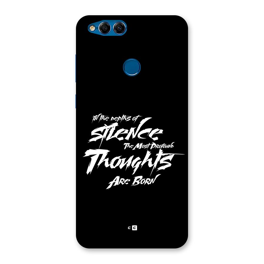 Silent Thoughts Back Case for Honor 7X