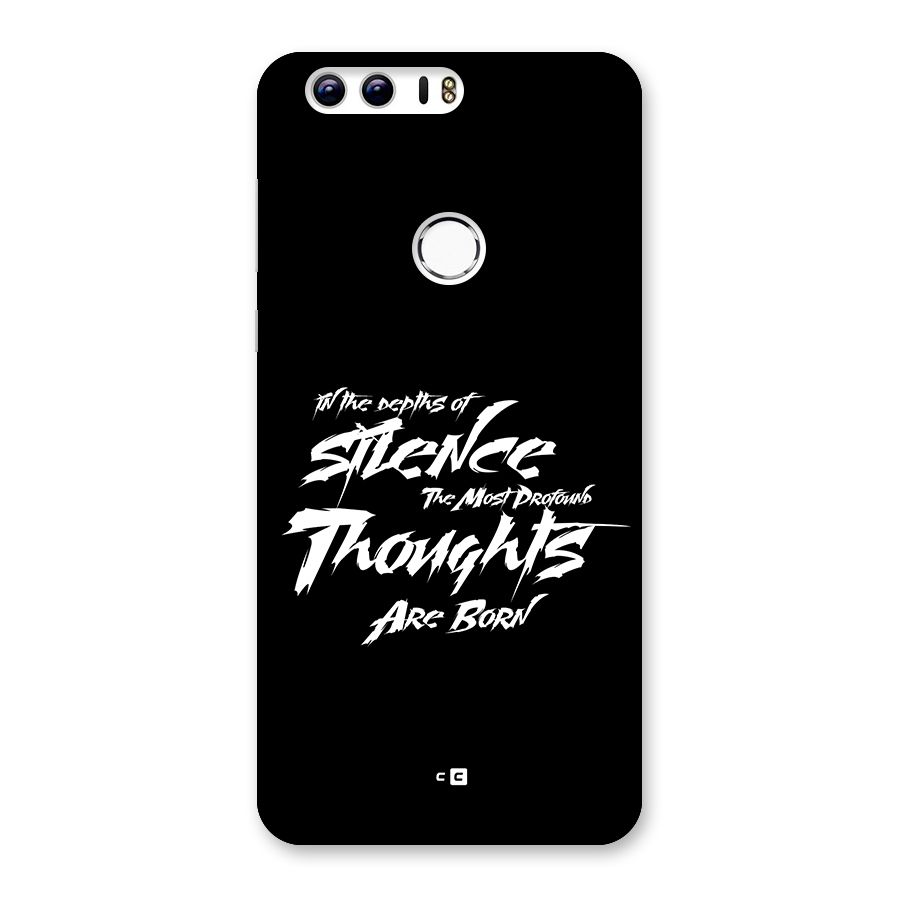 Silent Thoughts Back Case for Honor 8