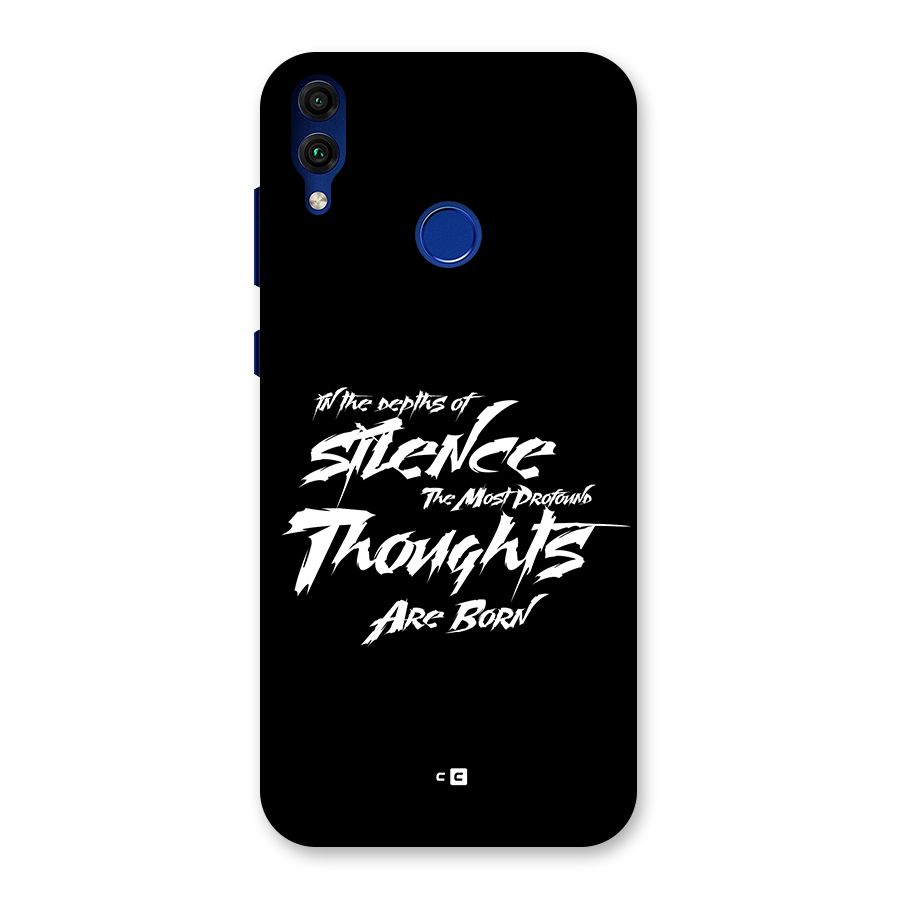 Silent Thoughts Back Case for Honor 8C