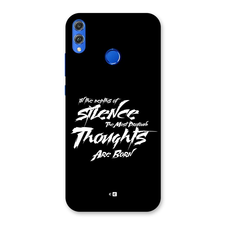 Silent Thoughts Back Case for Honor 8X