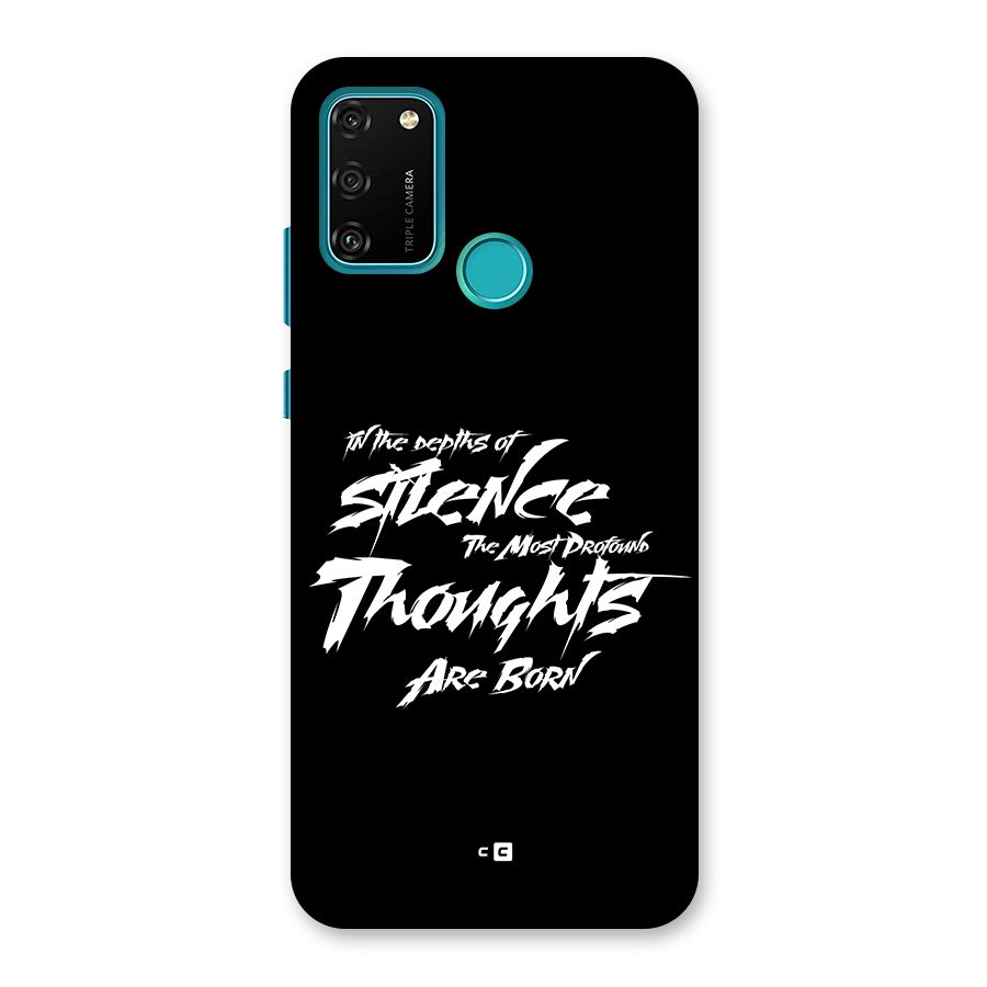 Silent Thoughts Back Case for Honor 9A