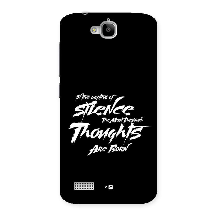 Silent Thoughts Back Case for Honor Holly