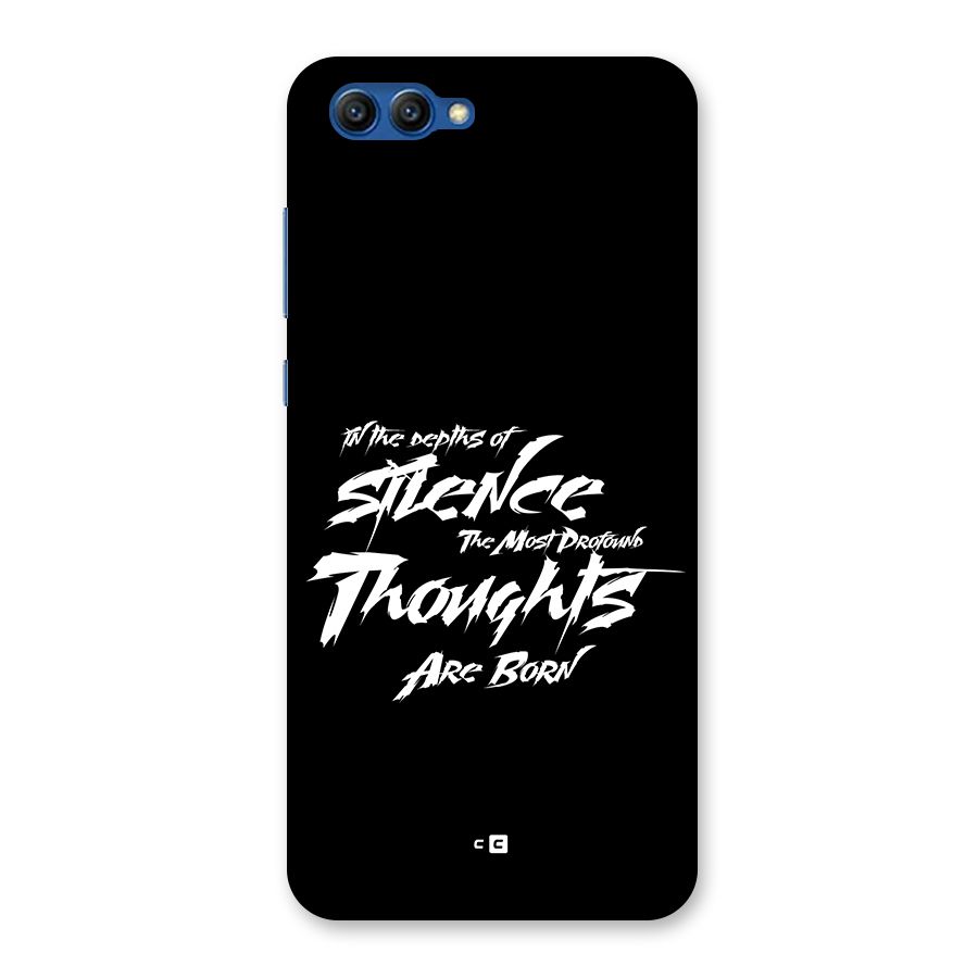 Silent Thoughts Back Case for Honor View 10