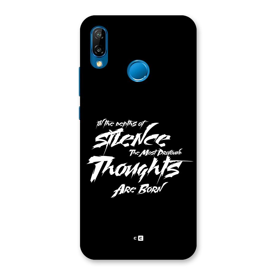 Silent Thoughts Back Case for Huawei P20 Lite