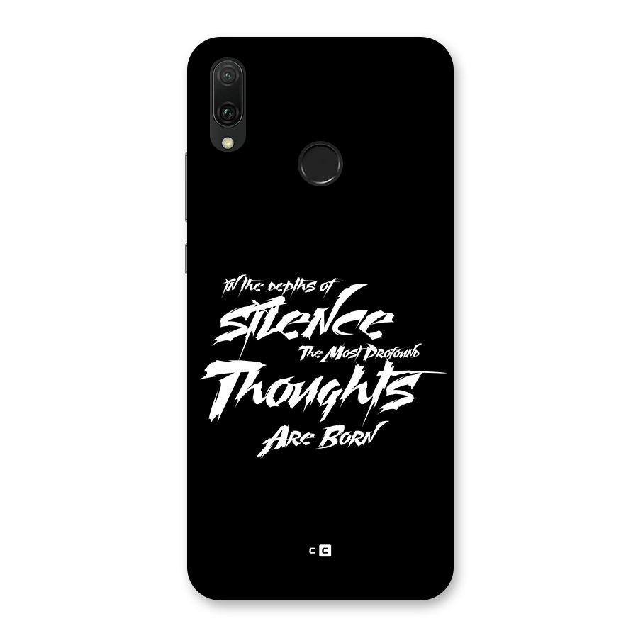 Silent Thoughts Back Case for Huawei Y9 (2019)