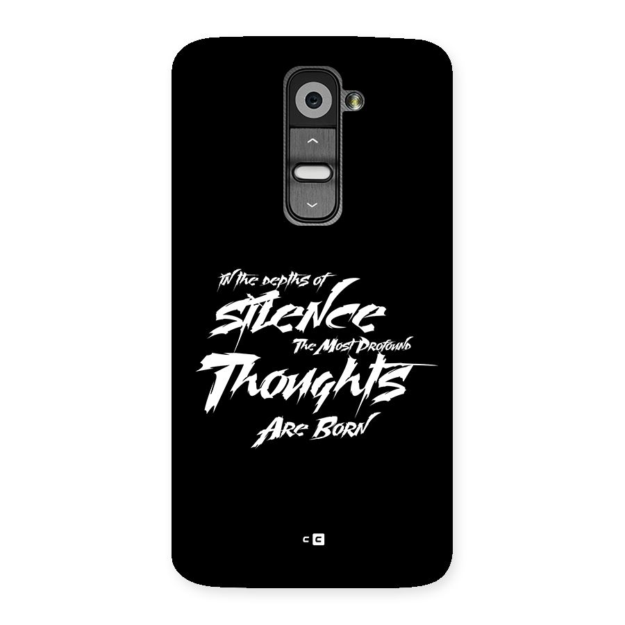 Silent Thoughts Back Case for LG G2
