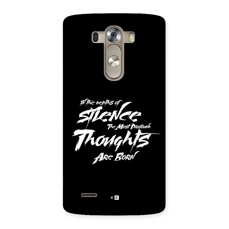 Silent Thoughts Back Case for LG G3